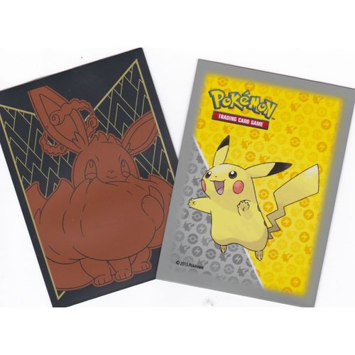 2 Protèges Carte Pokemon - Ultra-Pro - Pikachu - Evoli