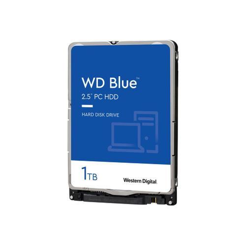 WD Blue WD10SPZX - Disque dur - 1 To - interne - 2.5" - SATA 6Gb/s - 5400 tours/min - mémoire tampon : 128 Mo