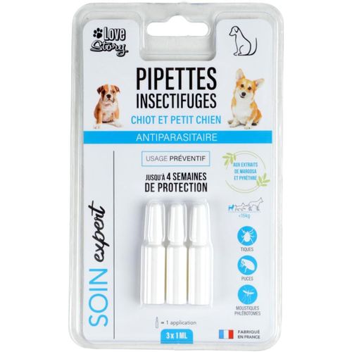 Pipettes Insectifuges Pour Chien X3