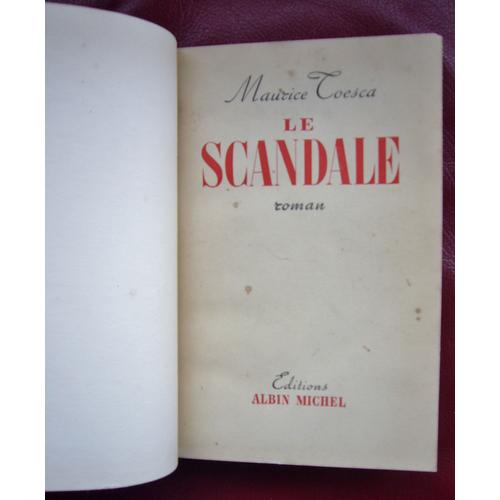 Le Scandale Roman Maurice Toesca Envoi Manuscrit À Michel De Saint Pierre 1950