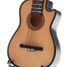 1/6 modèle d'artisanat en bois d'instrument de musique de guitare 