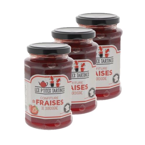 Lot 3x Confiture De Fraises De Dordogne - Pot 315g