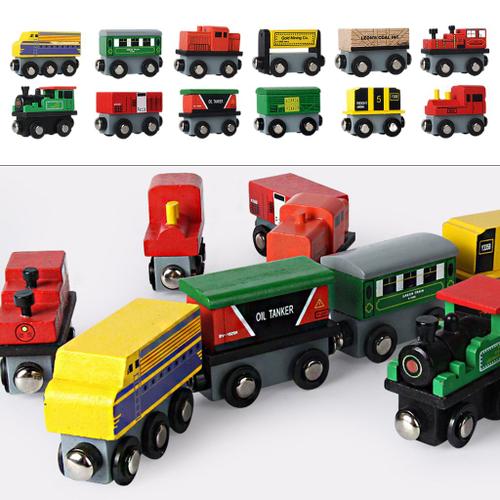 Train Set 12 morceaux de voiture piste jouets construction piste Set Cartoon 