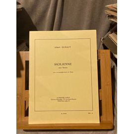 Albert Duhaut Sicilienne Pour Basson Et Piano Partition Éditions Leduc