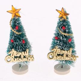 20 Pièces Maison De Poupée Miniature sapin de Noël Festival Décorations Vert 