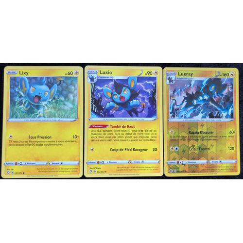 Destinées Radieuses - Lixy (031) + Luxio (032) + Luxray Reverse (033/072)