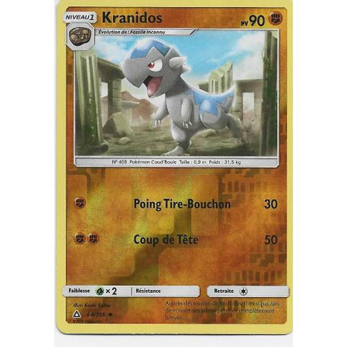 Carte Pokémon Kranidos Reverse - Soleil Et Lune 5 Ultra Prisme - 64/156 - Fr