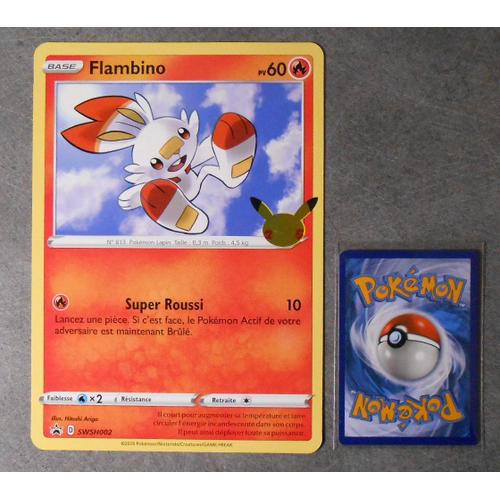 Flambino Jumbo Swsh002 - Promo 25 Ans Pokemon - Vf