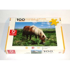 Puzzle D'éveil A La Nature Le Poney 100 Maxi Pieces Druon