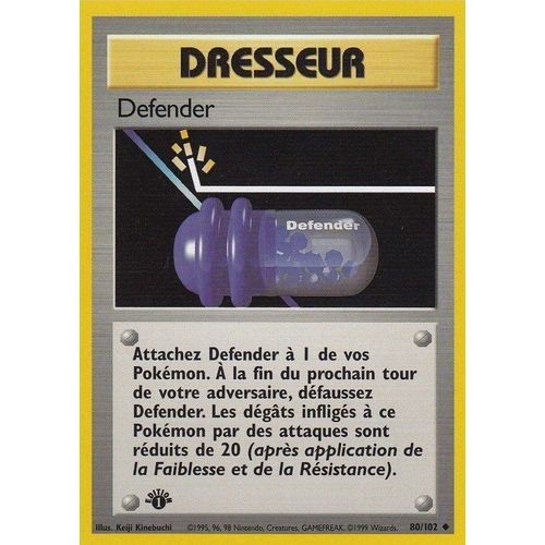 Dresseur Defender - Set De Base 1999 - 80/102 - Vf - Logo 1ère Édition