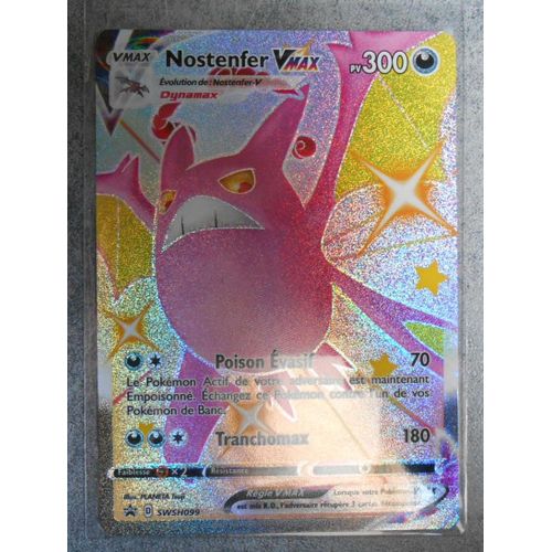 Carte Pokemon Nostenfer Vmax Chromatique Swsh099 - Promo Epée Bouclier - Vf