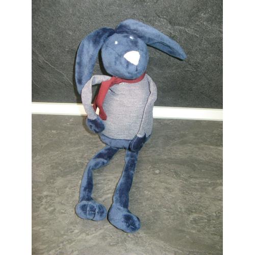 Lapin Bout'chou Bleu Marine Bordeau