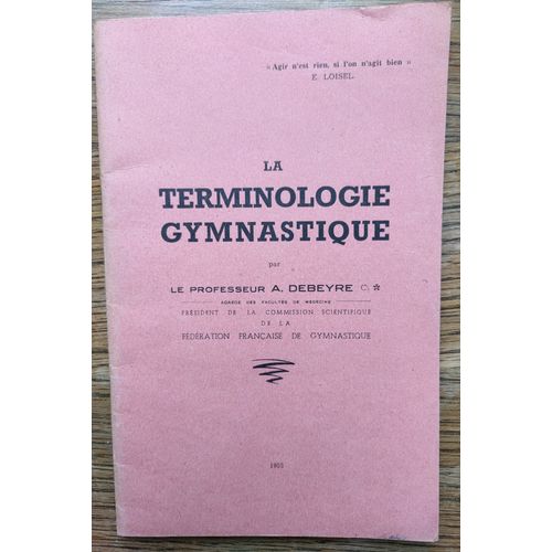 La Terminologie Gymnastique