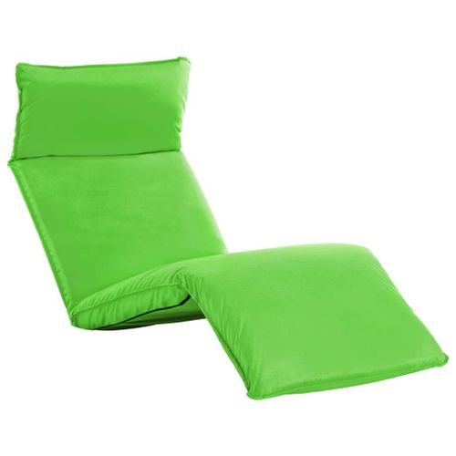 Transat Chaise Longue Bain De Soleil Lit De Jardin Terrasse Meuble D'extérieur Pliable Tissu Oxford Vert Helloshop26 02_0012892