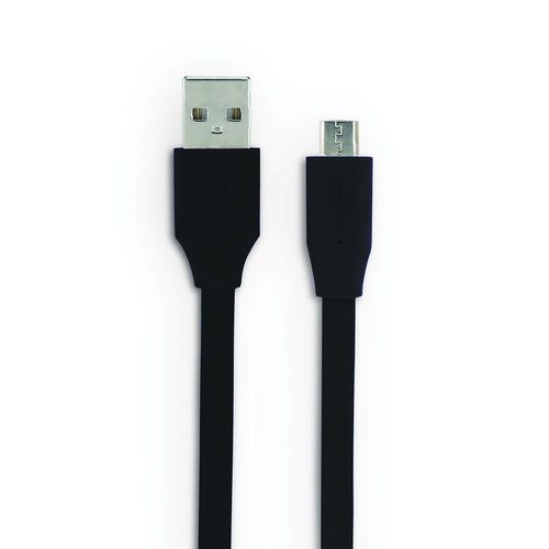 Câble micro USB /USB-A plat 3 m - noir