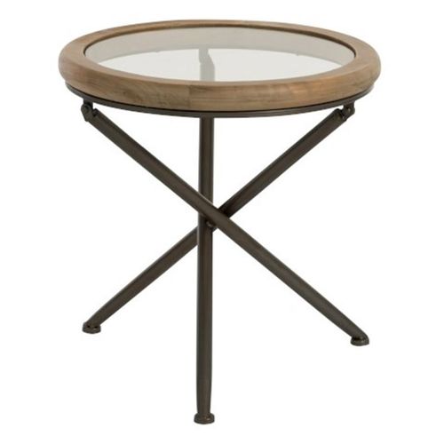 Paris Prix - Table D'appoint Ronde "Bruxelles" 52cm Naturel