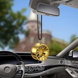 Ornement de voiture pendentif métal roue moyeu volant volant suspendu Hip  hop Auto intérieur rétroviseur décoration balancent garniture accessoires