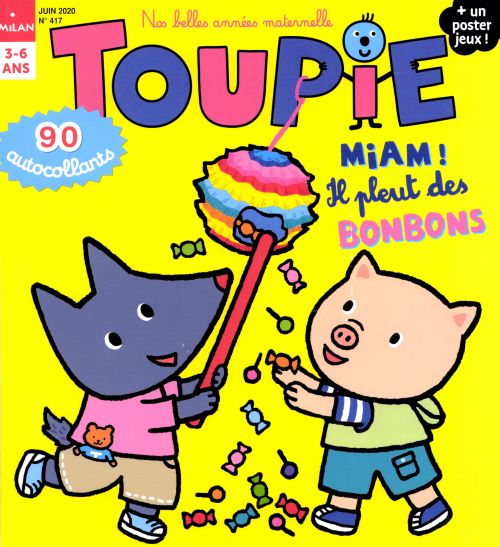 Toupie 417 Miam Il Pleut Des Bonbons 90 Autocollants