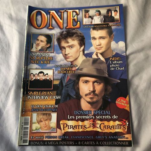 One N ° 42 : Harry Potter, Orlando Bloom, Prison Break, Simple Plan, Jesse Mccartney, Tokio Hotel, Pirate Des Caraïbes, Les Frères Scott...