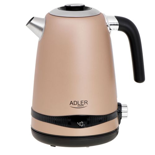 Bouilloire, Vintage, 1,7 L, sans BPA, Contrôle de Température, Inox., sans Fil 2200W Adler AD1295
