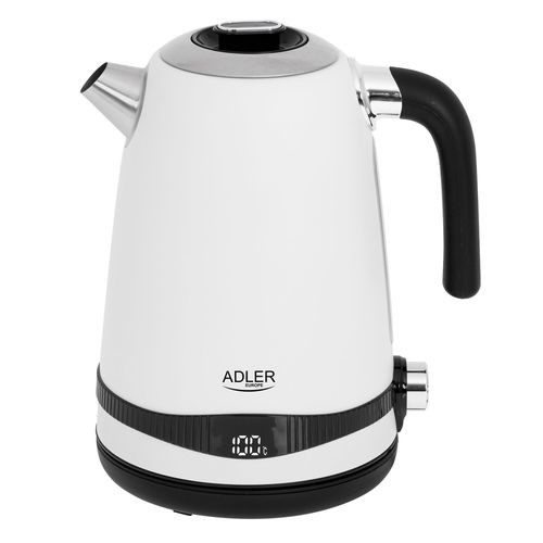 Bouilloire, Vintage, 1,7 L, sans BPA, Contrôle de Température, Inox., sans Fil 2200W Adler AD1295