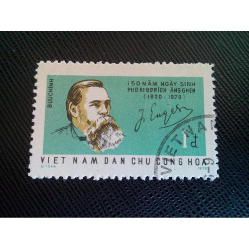 Timbre Vietnam Yt 692 Friedrich Engels, Philosophe Et Homme Politique Allemand 1970 ( 70405 )