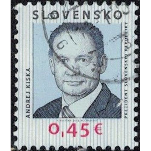 Slovaquie 2014 Oblitéré Used Président Andrej Kiska Y&t Sk 644 Su