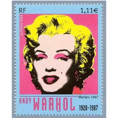 France 2003, Très Beau Timbre Neuf** Luxe Yvert 3628, Maryline Monroe Par Andy Warhol.