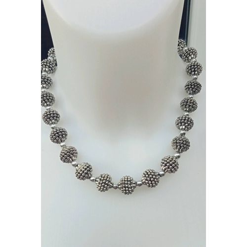 Collier Argenté Sans Fermoir.