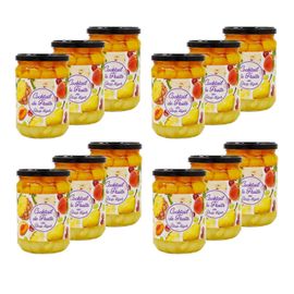 Lot 12x Cocktail De Fruits Au Sirop Léger - Pot 560g