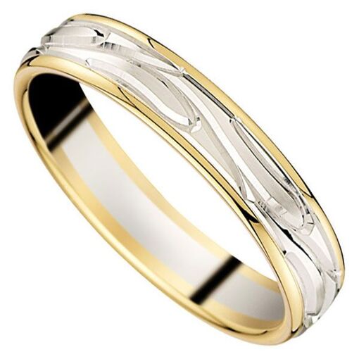 Alliance or bicolore 9K 4 mm