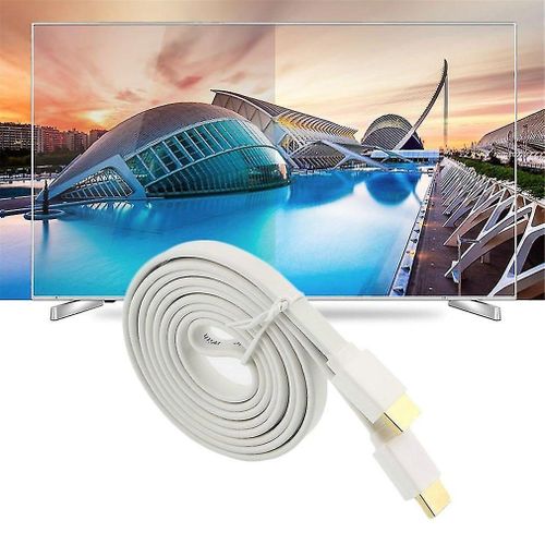 Câble HDMI plat de nouilles de qualité supérieure, haute vitesse, pour Hdmi 3d Dvd Hdtv 1.5m 3m 5m