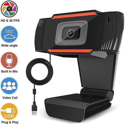 Webcam HD 1080P Caméra Web haute définition Plug & Play Micro intégré