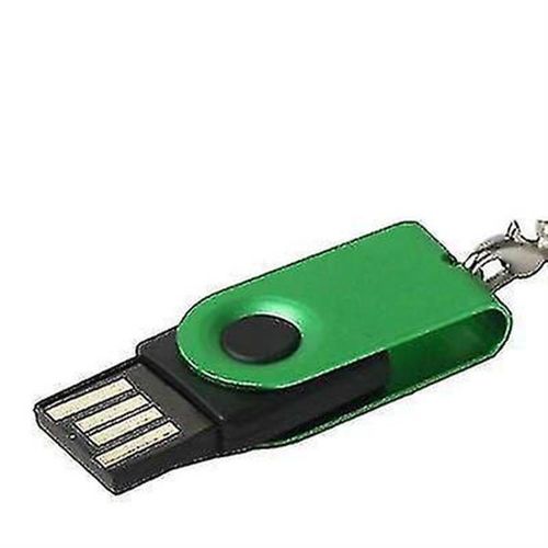 Mini disque flash USB rotatif 32 Go, vert