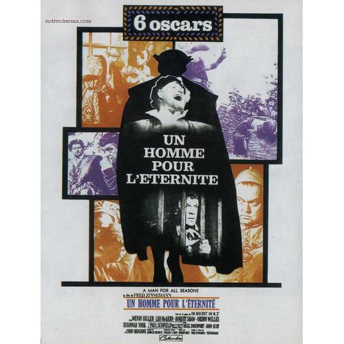 Un Homme Pour L'éternité - Fred Zinnemann - Wendy Hiller - Orson Welles - Affiche Originale Cinéma - 60 X 80 - 1966 -