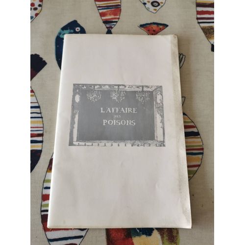 Programme Théâtre Sarah Bernhardt L'affaire Des Poisons