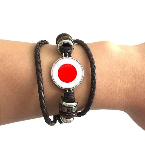 Bracelet En Cuir National Feel Pour Hommes Et Femmes, France, Pologne, Porto Rico, Tueur, Chine, Conventionnels, Sénégal, Philippines, Japon