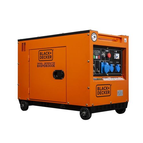 BLACK + DECKER Groupe électrogène diesel silencieux 6300W monophasé BXGND6300E