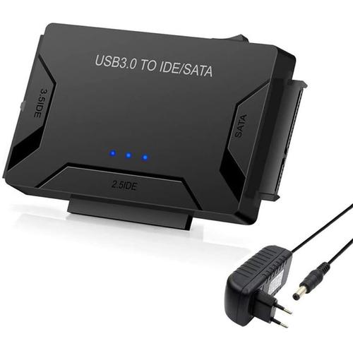 Adaptateur de disque dur USB 3.0 vers 2.5 et 3.5 pouces SATA III