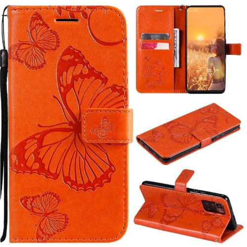 Tongez Étui Pour Xiaomi Redmi Note 10 Pro 5g Avec Support De Fente Pour Carte Couverture Magnétique Cuir Pu Couverture Antichoc Flip Kickband - Orange