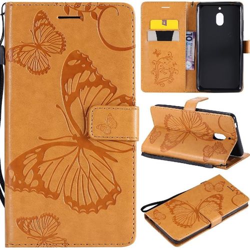 Flip Étui Pour Nokia 2.1 Cuir Pu Flip Kickband Avec Support De Fente Pour Carte Couverture Magnétique Couverture Antichoc - Le Brun