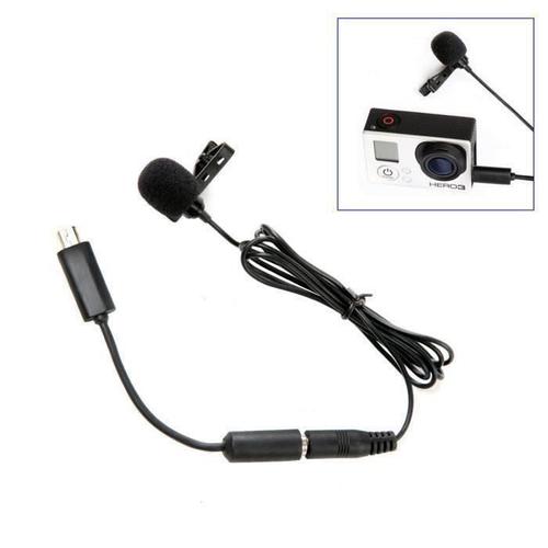 BOYA BY-LM20 Microphone cravate Mini USB condensateur omnidirectionnel pour Gopro Hero 2, 3, 4 caméscopes a695 JHD1701