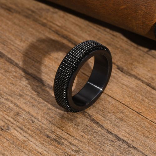 Bagues Spinner Fidget Pour Hommes Pour L'anxiété, Matiques De Mariage En Maille D'acier Inoxydable Imperméables, Cadeaux De Fête De Charleroi Soulignés, Bijoux