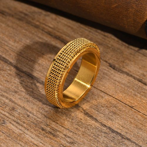 Bagues Spinner Fidget Pour Hommes Pour L'anxiété, Matiques De Mariage En Maille D'acier Inoxydable Imperméables, Cadeaux De Fête De Charleroi Soulignés, Bijoux
