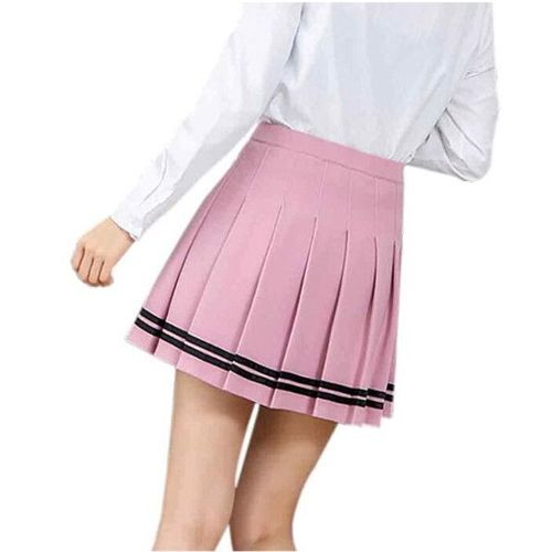 Expédié De Paris - Jupe Marin Marine Noir Plissée Écolière Japonaise Uniforme