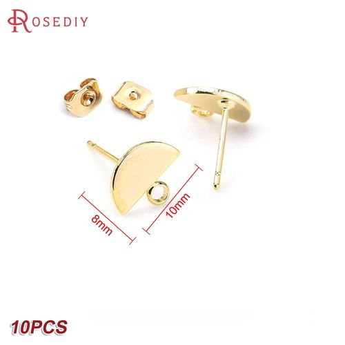 24k Or Couleur Laiton Rectangle Carré Triangle Boucles D'oreilles Broches Boucles D'oreilles Bijoux Fabrication Fournitures Bricolage Résultats Accessoires