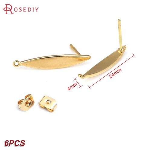 24k Or Couleur Laiton Rectangle Carré Triangle Boucles D'oreilles Broches Boucles D'oreilles Bijoux Fabrication Fournitures Bricolage Résultats Accessoires