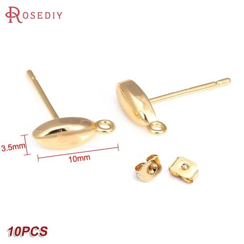 24k Or Couleur Laiton Rectangle Carré Triangle Boucles D'oreilles Broches Boucles D'oreilles Bijoux Fabrication Fournitures Bricolage Résultats Accessoires