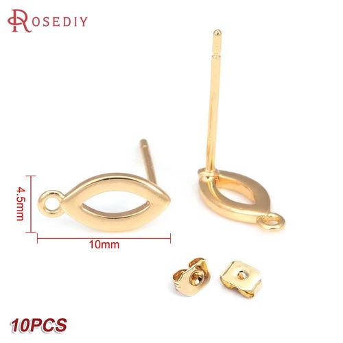 24k Or Couleur Laiton Rectangle Carré Triangle Boucles D'oreilles Broches Boucles D'oreilles Bijoux Fabrication Fournitures Bricolage Résultats Accessoires
