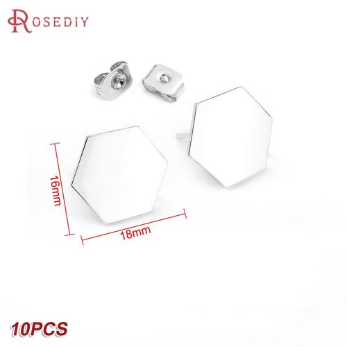 24k Or Couleur Laiton Rectangle Carré Triangle Boucles D'oreilles Broches Boucles D'oreilles Bijoux Fabrication Fournitures Bricolage Résultats Accessoires